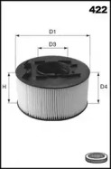 LUCAS FILTERS lfaf256 -  Воздушный фильтр